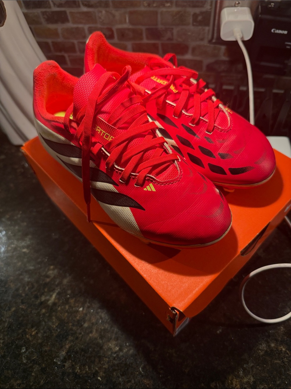 adidas Predator kids’ soccer cleats.  Size 1.5y